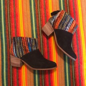 TOMS Tassel Zip Booties
